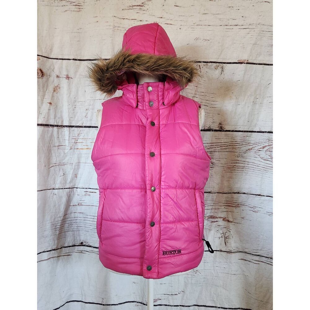 Burton Puffer Hooded‎ Vest Size Medium